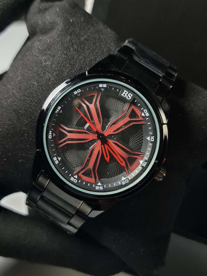 Ferrari Red Wheel With Black Chain
