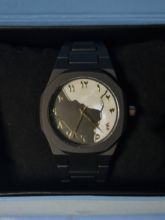 Arabic Aura Watch Marble Dial